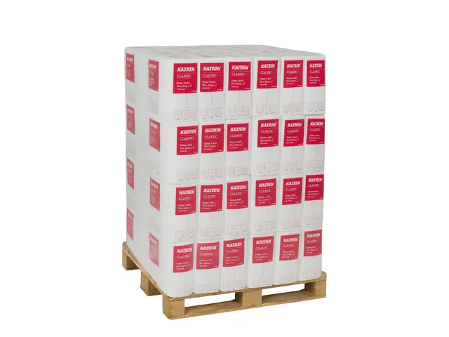 Handdoek Katrin 61594 w-vouw 2-laags 25x120 vel wit Pallet