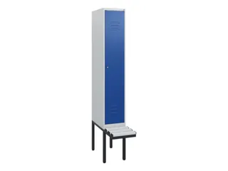 locker met bank,HxBxD 1950x300x815mm,1vak,vak B 300mm,cil.-slot - 1