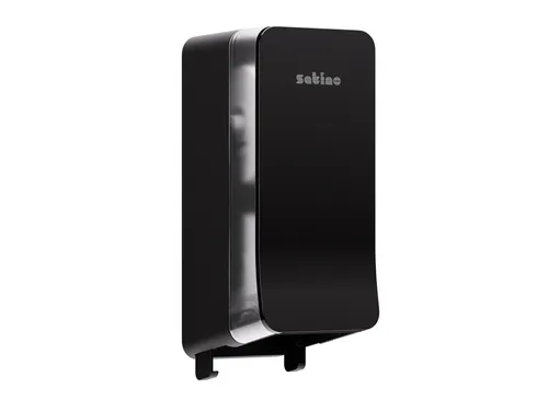 Toiletpapierdispenser Satino JT3 Hyginity systeemrol duo zwart 333423