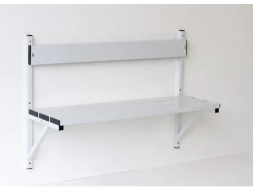 wandbank HxLxD 710x1015x360mm aluminium lijsten frame staal RAL7035
