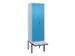 locker voor scheiding van kleding,HxBxD 2120x600x815mm,2vak