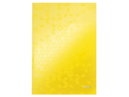 Notitieboek Leitz WOW A4 lijn geel