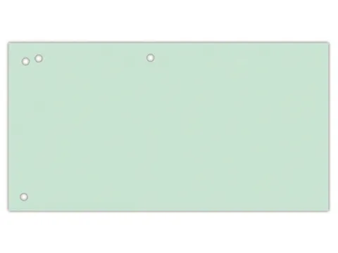 Verdeelstroken karton 1/3A4 240x105mm groen 100 stuks