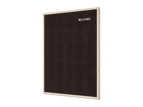 Letterbord Zwart 60x80cm licht houten frame