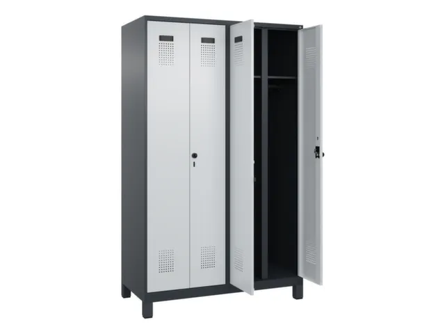 locker voor scheiding van kleding,HxBxD 1950x1200x500mm,4vak