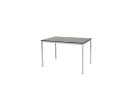 Domino Basic Tafel Vaste Hoogte 1200x800mm Logan Eiken Alu 4-Poots