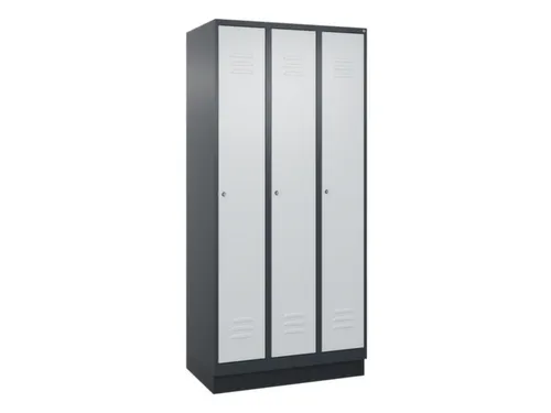 locker,HxBxD 1950x900x500mm,3vak,vak B 300mm,cil.-slot,sokkel
