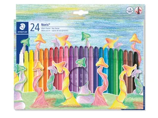 Waxpotlood Staedtler Norix twister set à 24 kleuren - 2