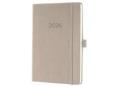 Weekagenda Conceptum A5 2026 (NL/FR/EN/DU) taupe Hardcover