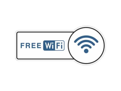 aanwijzingsbord,FREE WiFi,PVC,om te verlijmen,HxB 130x300mm