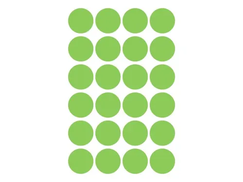 Etiket Avery Zweckform 3174 Rond Ø18mm Lichtgroen 96 Stuks
