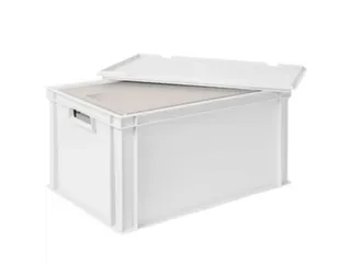 Euronorm-stapelbak,m. isoleerbox,HxLxB 320x600x400mm,65/35l,PP,wit - 1