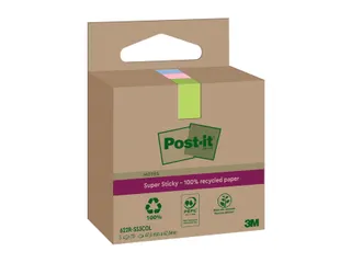 Memoblok 3M Post-it 622 RSS3COL 47.6x47.6mm assorti kleur 3 stuks - 2