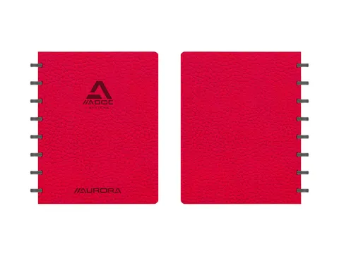 Schrift Adoc Business A5 lijn 144 pagina's 90gr rood