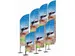 Beach Flag Alu Wind/Paddle 205cm excl. voet 25mm Rotator
