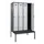 locker met bank,HxBxD 2120x1200x815mm,4vak,vak B 300mm,draaigrendel
