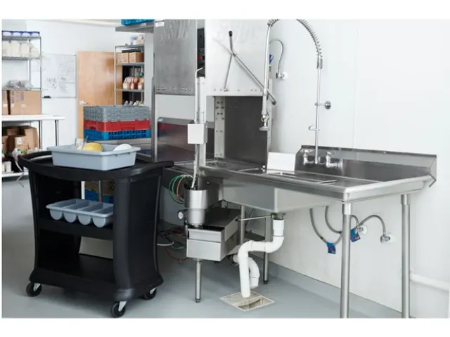 Serveerwagen 3 etages 136kg 52x97cm zwart