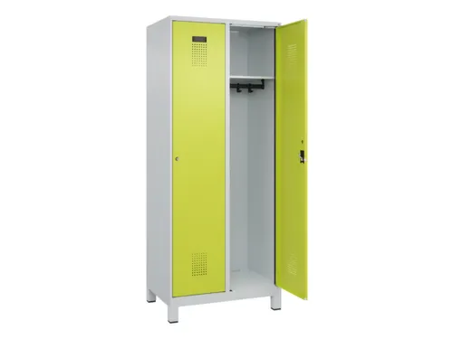 locker,HxBxD 1950x800x500mm,2vak,vak B 400mm,cil.-slot,voeten