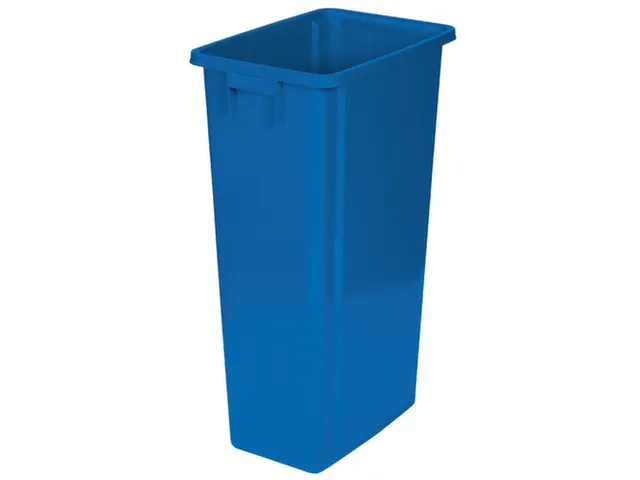 afvalverzamelaar,80l,HxBxD 762x320x460mm,romp PP blauw,gesloten