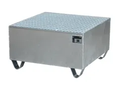 Systeem-Opvangbak Verzinkt 1x200l 203l 465x 800x800mm Rooster