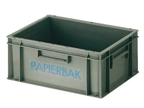 Papierverzamelbak kunststof 40x30x17.5cm grijs