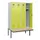 locker met bank,HxBxD 1950x1200x815mm,4vak,vak B 300mm,cilinderslot