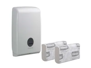 Aquarius U7024 handdoek dispenser Slimfold wit - 4