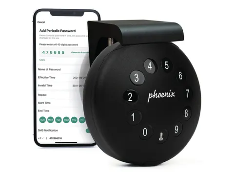 sleutelkluis,ØxD 100x50mm,2haak,romp zwart,front zwart