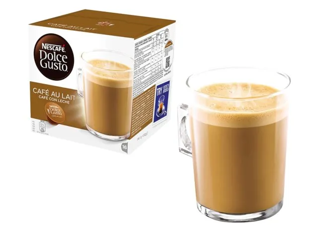 Koffiecups Dolce Gusto cafe au lait 16 stuks