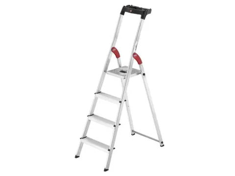 staande trap,eenzijdig,4trede(n),Stand H 0,84m,balk L 1,61m