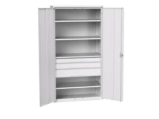 universele kast,HxBxD 2000x1050x550mm,4xStalen bodem,3lade(n) - 1