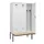 locker met bank,voor scheiding van kleding,HxBxD 2120x1200x815mm,3vak