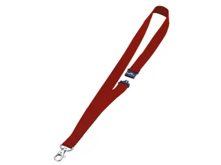 Textielkoord Durable 8137 met karabijnhaak rood - 1