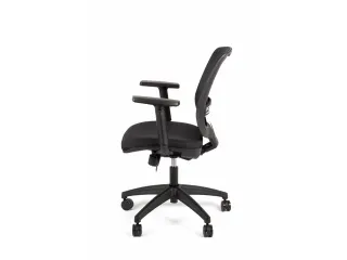 Bureaustoel EN1335 Linea New Malice 01 zwart/zwart met 1D armleuning - 5