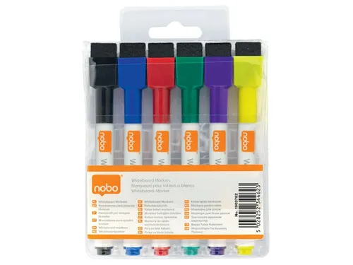 Nobo droog uitwisbare mini markers assorti