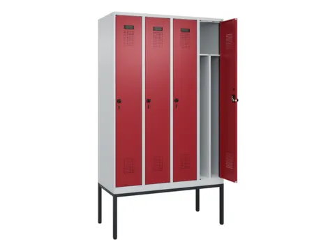locker voor scheiding van kleding,HxBxD 2120x1200x500mm,4vak