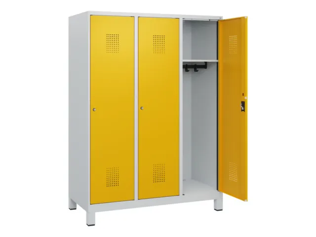 schoollocker,HxBxD 1630x1200x500mm,3vak,vak B 400mm,cil.-slot,voeten