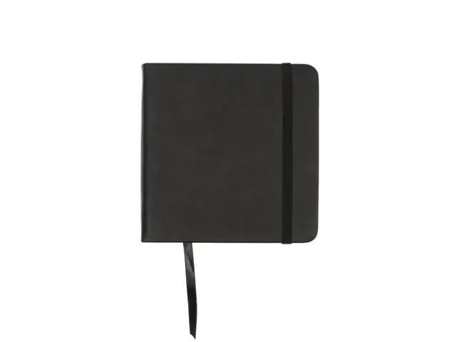 Carnet de croquis PU couverture rigide 80 feuilles 12x12cm noir