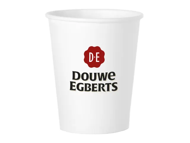 Beker karton Douwe Egberts 180ml zwart 100 stuks