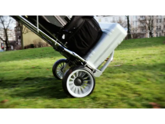 aluminium steekwagen 100kg steekplaat BxD 495x420mm polymeer