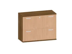 hangmappenkast 770x1000x430mm 2hangmappenframes Noten+ Beuken