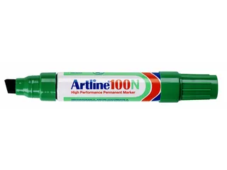 Viltstift Artline 100 schuin 7.5-12mm groen - 1