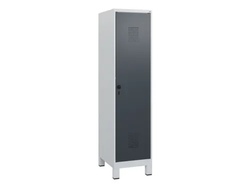 schoollocker,HxBxD 1630x400x500mm,1vak,vak B 400mm,draaigrendel,voeten