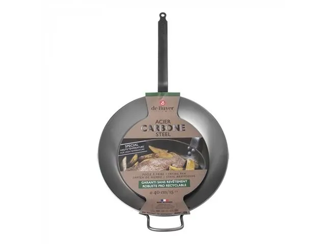 De Buyer Carbone Plus Lyonnaiserpan 40cm Plaatstaal