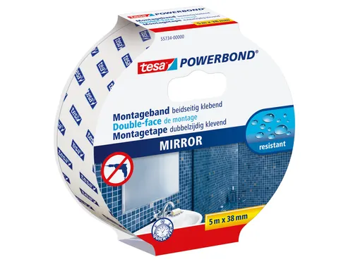Powerbond Tesa 55734 voor spiegels 38mmx5m
