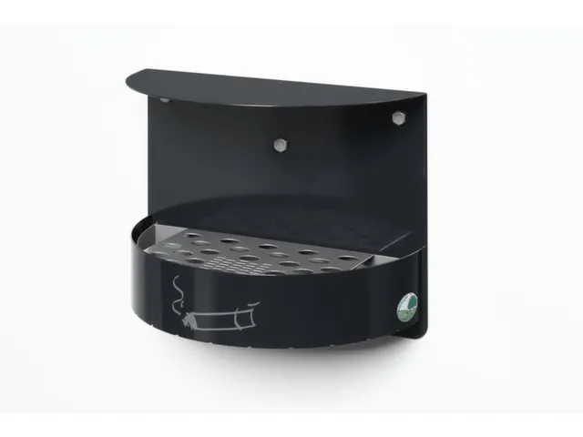 Wandasbak 1.5 liter HxBxD 230x300x150mm antracietgrijs Slot