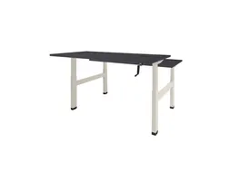 Dextro Slinger Duo zit/sta Bureau 160x80 houtprint schaduw 25mm wit