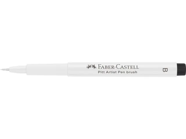 Tekenstift Faber-Castell Pitt Artist Pen B 101 wit