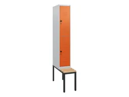 Dubbeldekse dekenkist,HxBxD 1950x300x815mm,1x2vak.,vak B 300mm