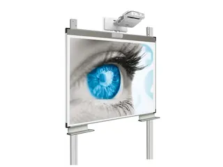 Projectiebord 128x201cm kolom Extraflat mat wit touch finger - 1